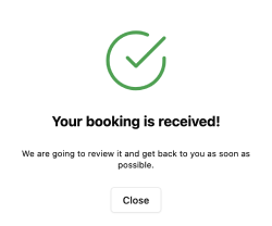 pulso booking confirmation screen